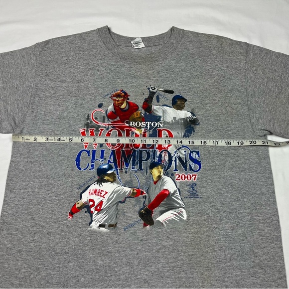 Vtg Boston Red Sox 2007 World Series Men’s T-Shirt Sz Large Y2K Grey A4 - Picture 7 of 8